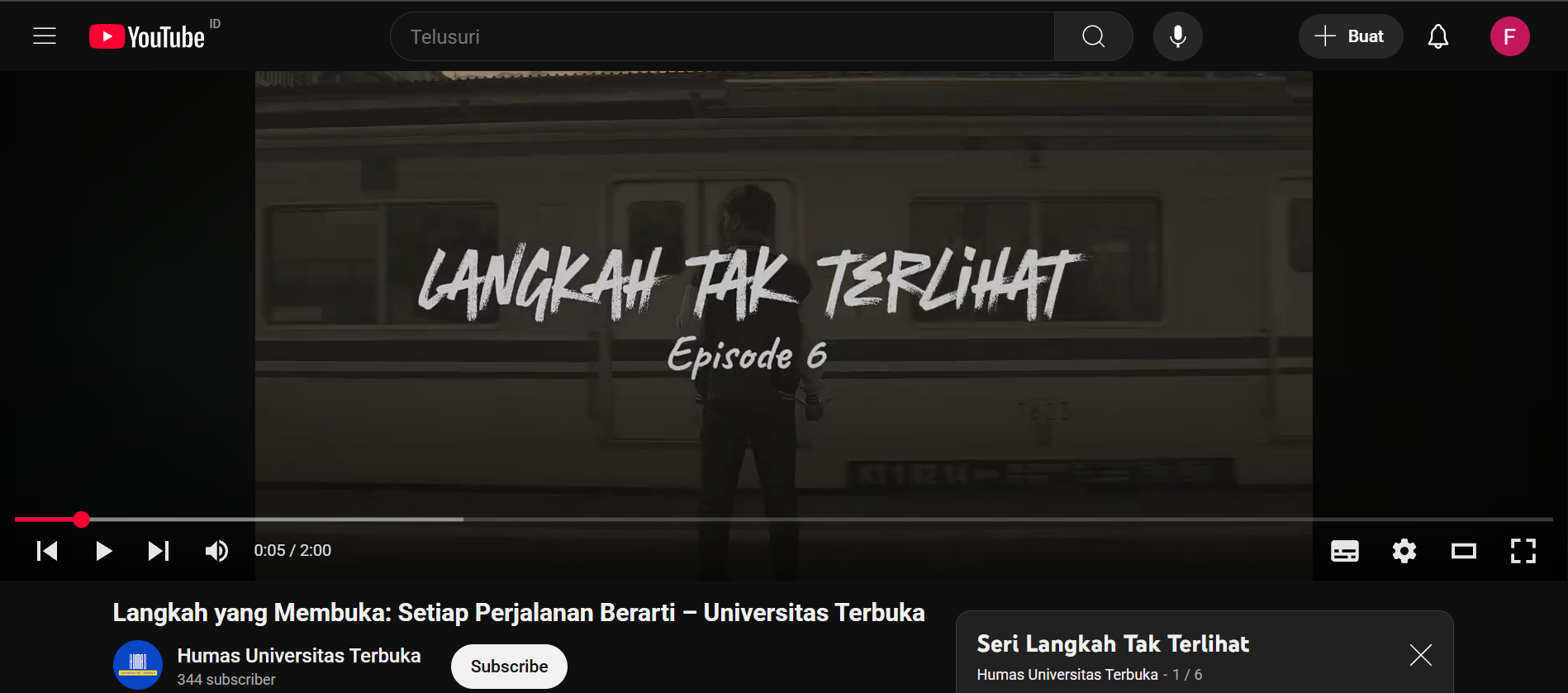 Film Series UT Pusat — Langkah Tak Terlihat